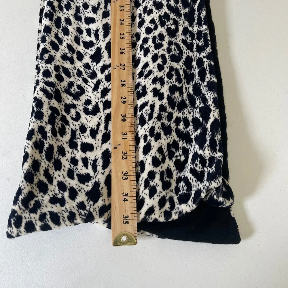 Leopard Print‎ Hooded Scarf Wrap Women Black White Animal Print Hooded Shawl